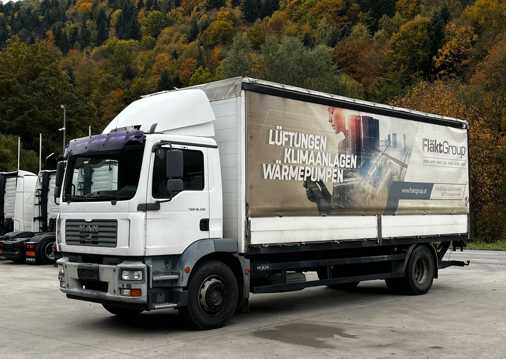 MAN TGM 18.330 4x2 // Zabudowa Burtowa // Manual // Specjalny // Ładowność 9600kg // - Caminhão com lona: foto 1 MAN TGM 18.330 4x2 // Zabudowa Burtowa // Manual // Specjalny // Ładowność 9600kg // - Caminhão com lona: foto 1