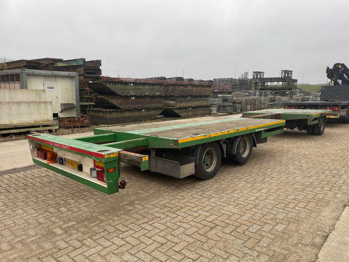 Reboque plataforma/ Caixa aberta DRACO Uitschuifbare aanhangwagen 700 - 1030 laadvloer: foto 9