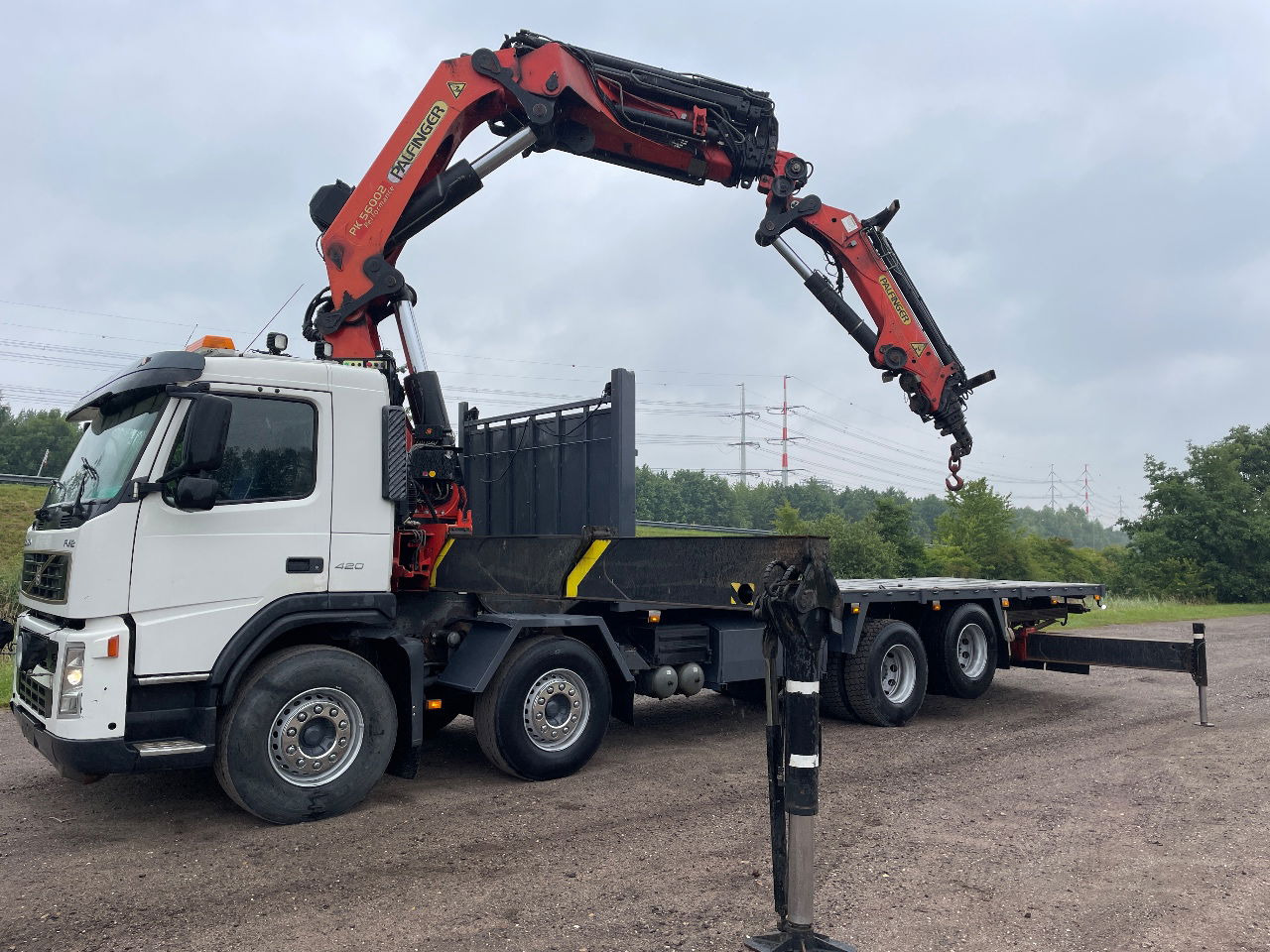 Volvo FM 12.420 with palfinger PK56002 with jib and winch, excellent condition - Caminhão grua: foto 1 Volvo FM 12.420 with palfinger PK56002 with jib and winch, excellent condition - Caminhão grua: foto 1