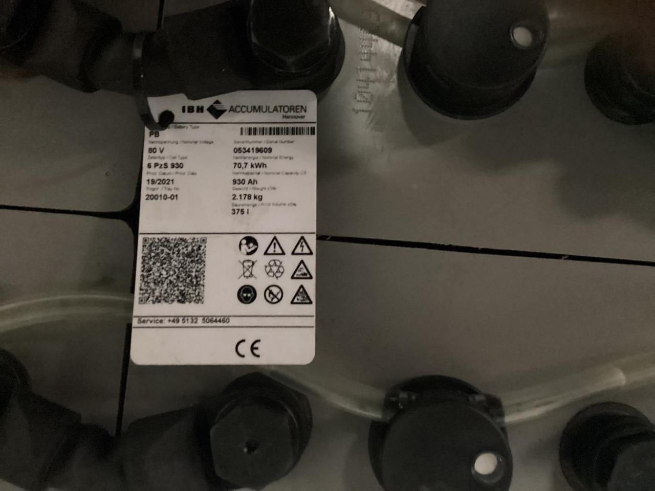 IBH 80V 6 PZS 930 - Bateria automotiva de Equipamento de movimentação: foto 2 IBH 80V 6 PZS 930 - Bateria automotiva de Equipamento de movimentação: foto 2