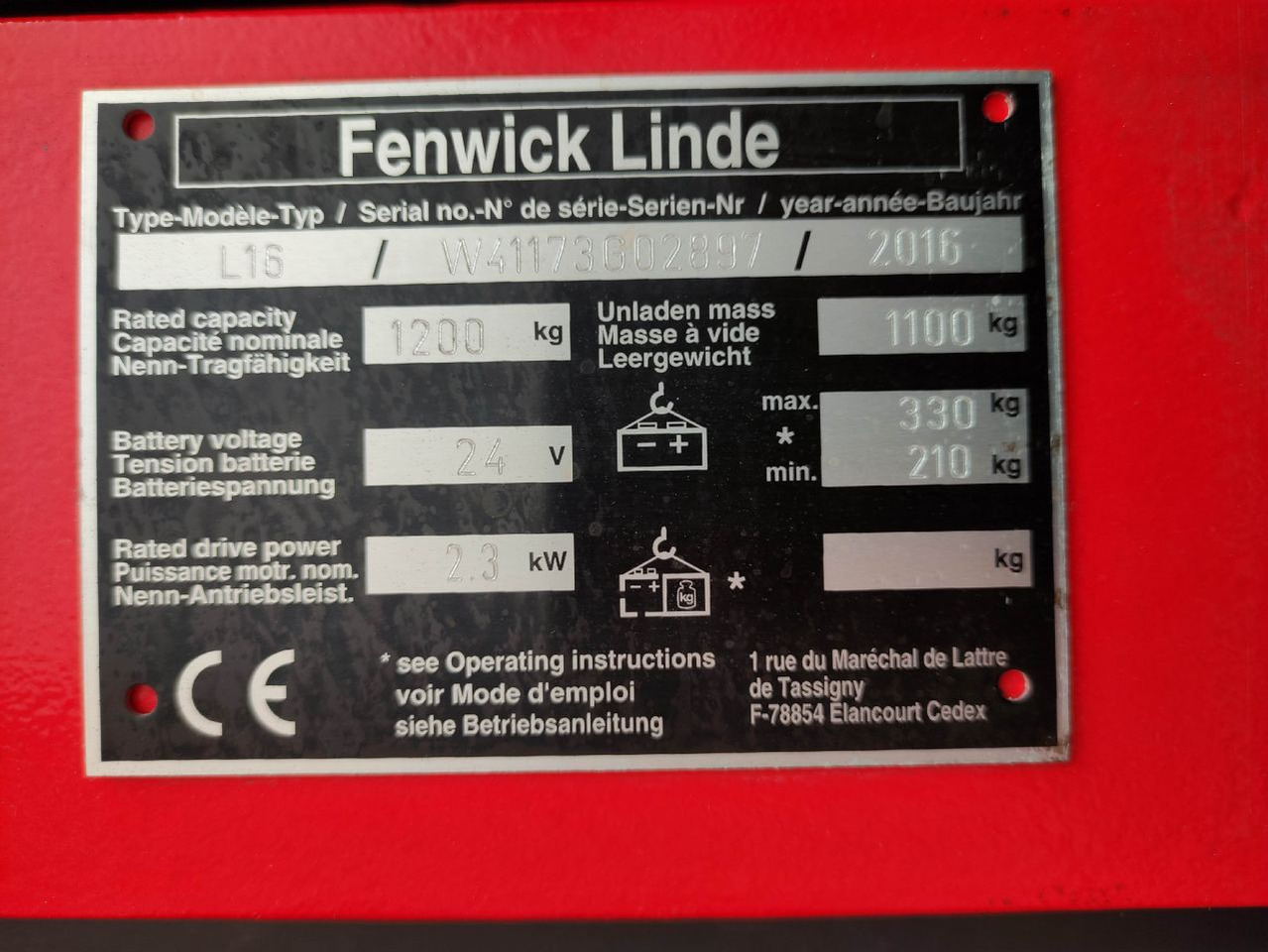 Linde L16-1173 - Stacker: foto 5 Linde L16-1173 - Stacker: foto 5