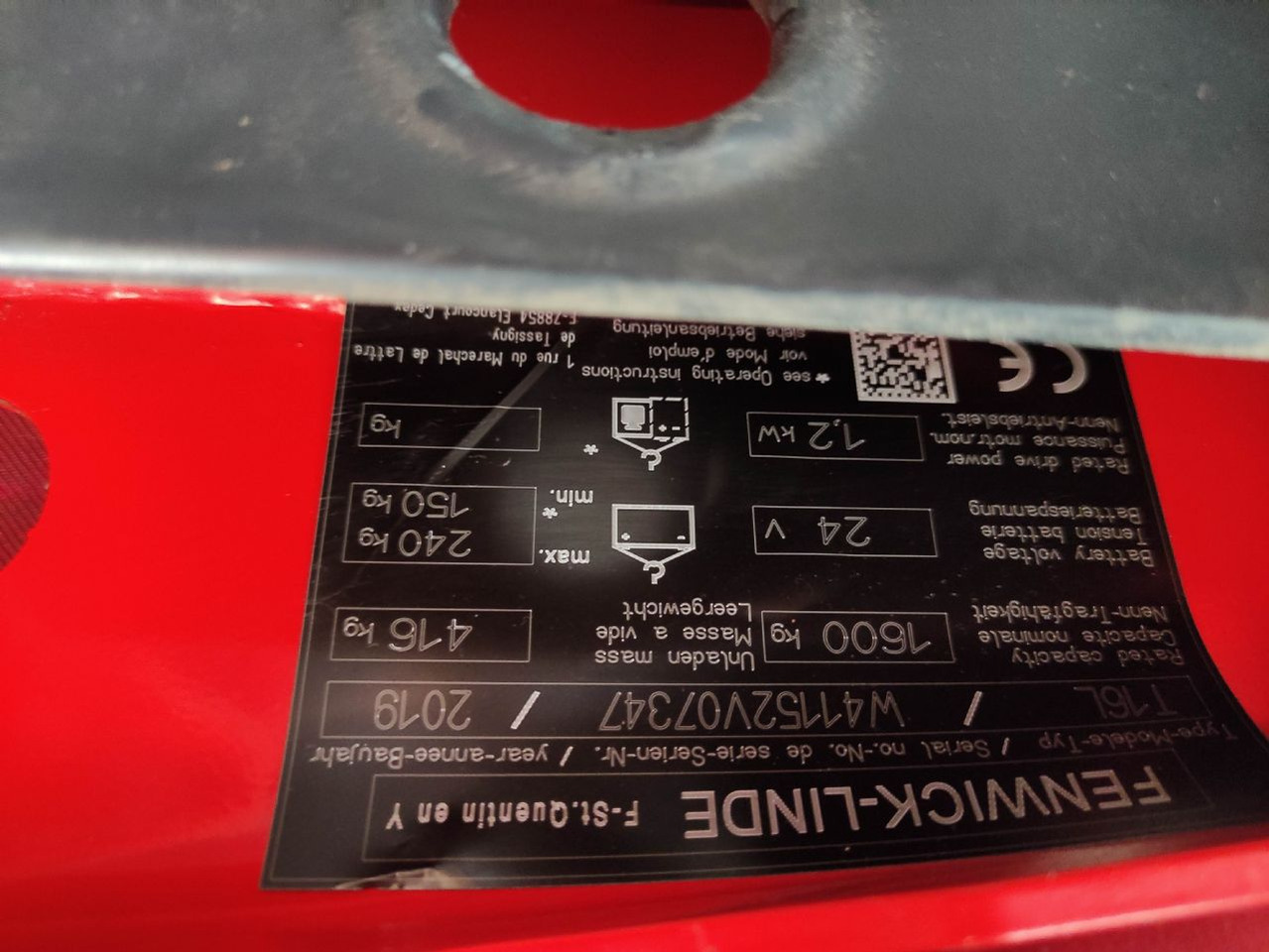 Linde T16L-1152 - Porta-palete: foto 5 Linde T16L-1152 - Porta-palete: foto 5