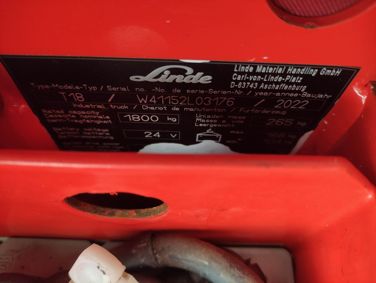 Linde T18-1152 - Porta-palete: foto 5 Linde T18-1152 - Porta-palete: foto 5