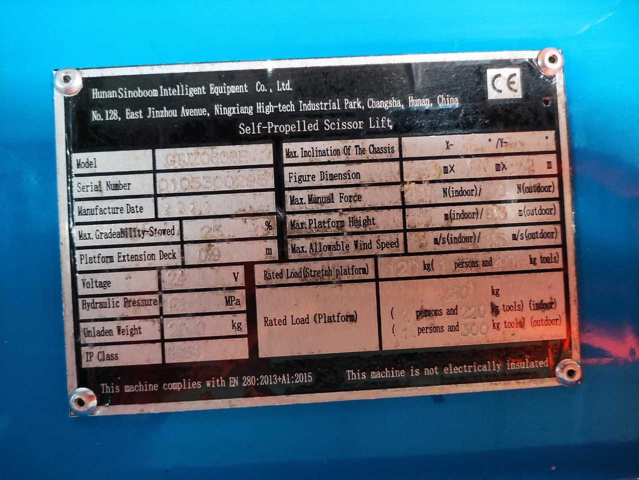 Sinoboom 2132E/GTJZ0608E - Plataforma de Tijera/ Plataforma de tesoura: foto 1 Sinoboom 2132E/GTJZ0608E - Plataforma de Tijera/ Plataforma de tesoura: foto 1