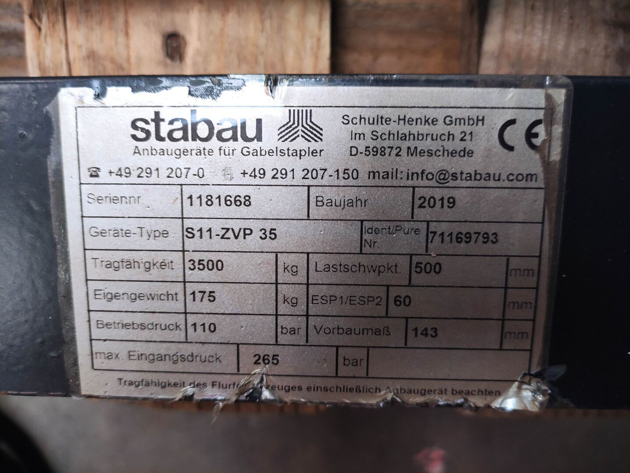 Stabau S11-ZVP35 - Garfos: foto 5 Stabau S11-ZVP35 - Garfos: foto 5
