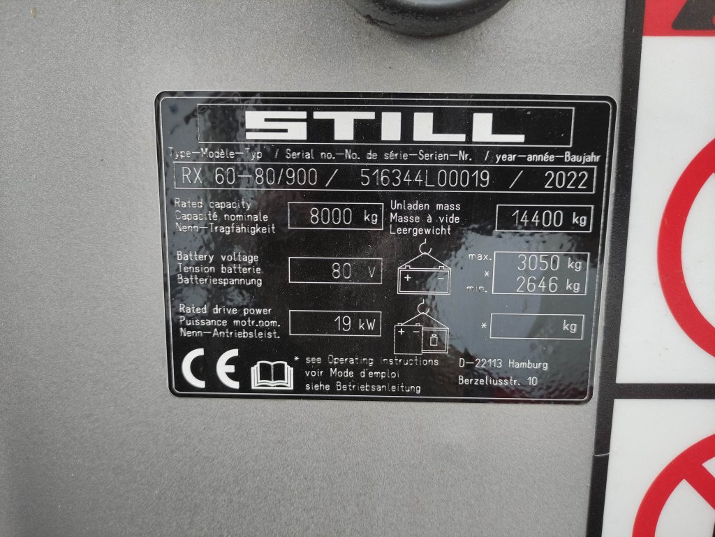 Empilhadeira elétrica Still RX60-80/900: foto 6