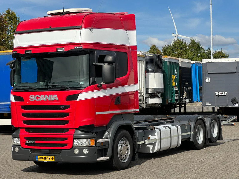 Caminhão transportador de contêineres/ Caixa móvel Scania R450 6x2 BDF Full Air / Retarder / 2 Tank / No EGR / 06-2026 Apk!: foto 1