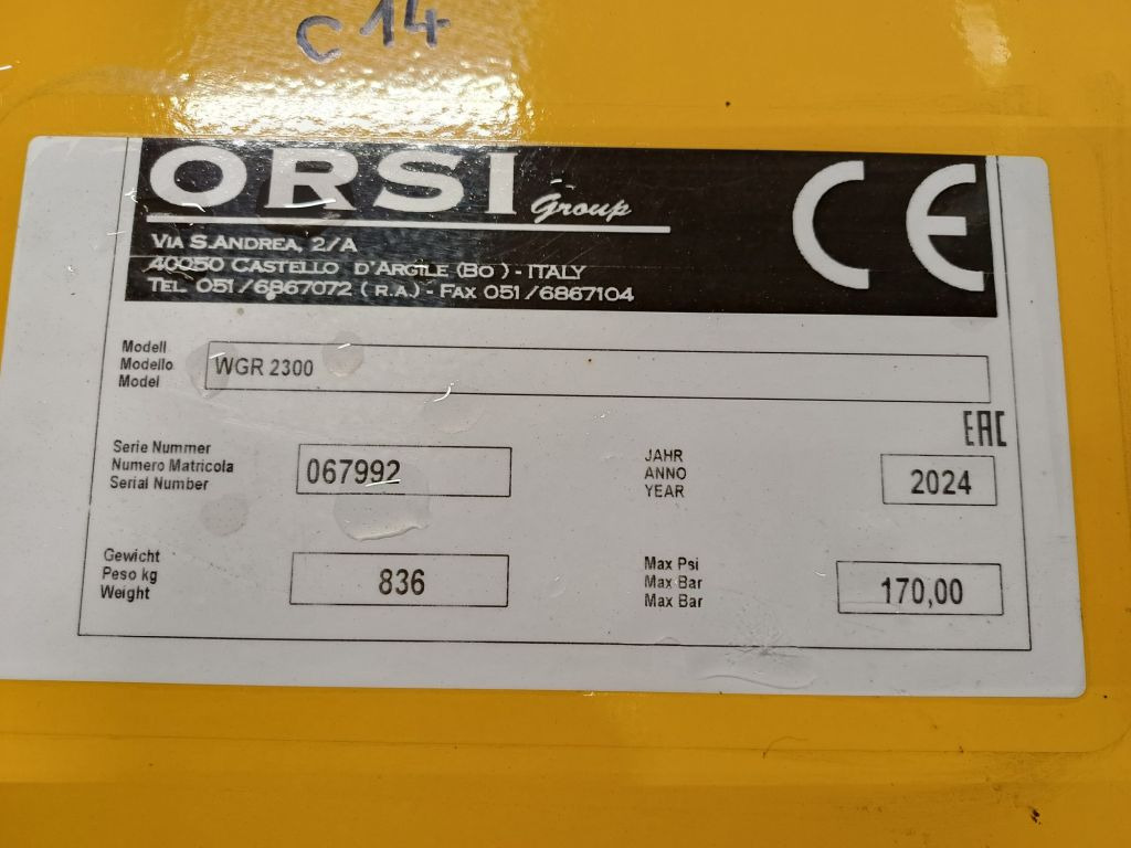 Triturador de martelos/ Destroçador nuevo ORSI WGR 2300 (20841): foto 7