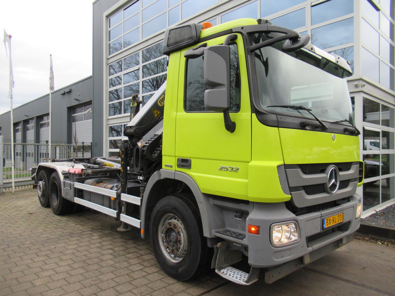 Mercedes-Benz ACTROS 2532 6x2 Palift T20 + Palfinger PK18002-EH Haak - Kraan - Caminhão polibenne, Caminhão grua: foto 3 Mercedes-Benz ACTROS 2532 6x2 Palift T20 + Palfinger PK18002-EH Haak - Kraan - Caminhão polibenne, Caminhão grua: foto 3