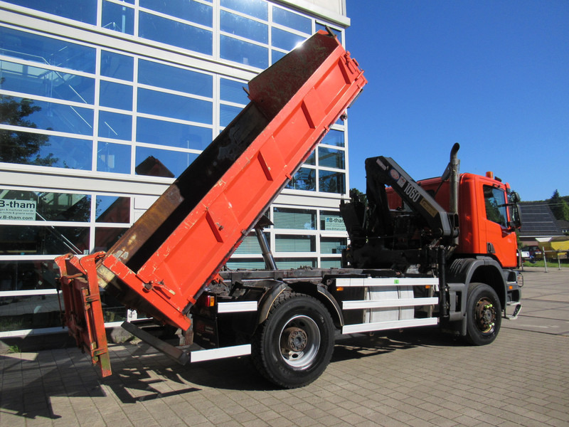 Scania P 114 CB 4x4 HZ 340 3-W. Tipper - 3-S. Kipper + HMF 1063 Crane Kran - Caminhão basculante, Caminhão grua: foto 5 Scania P 114 CB 4x4 HZ 340 3-W. Tipper - 3-S. Kipper + HMF 1063 Crane Kran - Caminhão basculante, Caminhão grua: foto 5