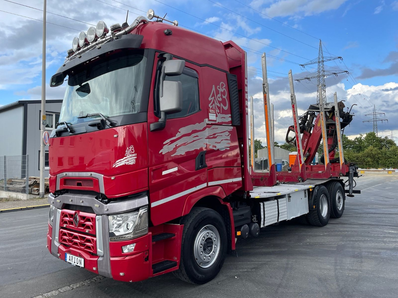 Renault T520 6x2 Kurzholz/PALFINGER/E120Z/VOLVO-ENGINE - Caminhão florestal, Caminhão grua: foto 3 Renault T520 6x2 Kurzholz/PALFINGER/E120Z/VOLVO-ENGINE - Caminhão florestal, Caminhão grua: foto 3