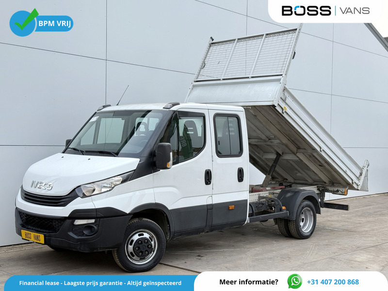 Iveco Daily 35C14 2.3 Dubbele Cabine Dubbellucht 7 Stoelen Airco Cruise Control Trekhaak 3.5t Tipper Benne Kipper - Furgão basculante, Carrinha cabine dupla: foto 1 Iveco Daily 35C14 2.3 Dubbele Cabine Dubbellucht 7 Stoelen Airco Cruise Control Trekhaak 3.5t Tipper Benne Kipper - Furgão basculante, Carrinha cabine dupla: foto 1