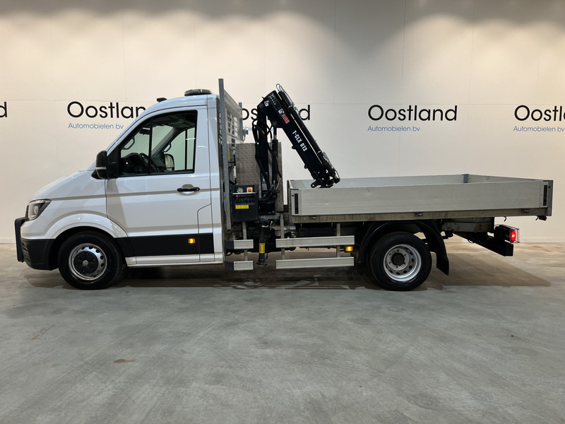 Furgão caixa aberta, Caminhão grua Volkswagen Crafter Crafter 50 TDI 180 PK Open Laadbak / Hiab Kraan / Euro 6 / Airco / Trekhaak 3500 KG / Cruise Control / CarPlay / 51.000 KM !! C-Rijbewijs !!: foto 17