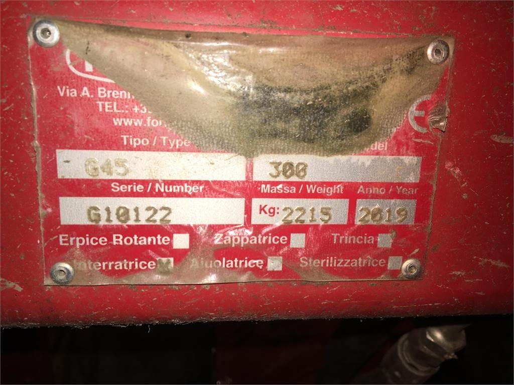 Forigo G45-300 - Maquina para lavrar a terra: foto 4 Forigo G45-300 - Maquina para lavrar a terra: foto 4