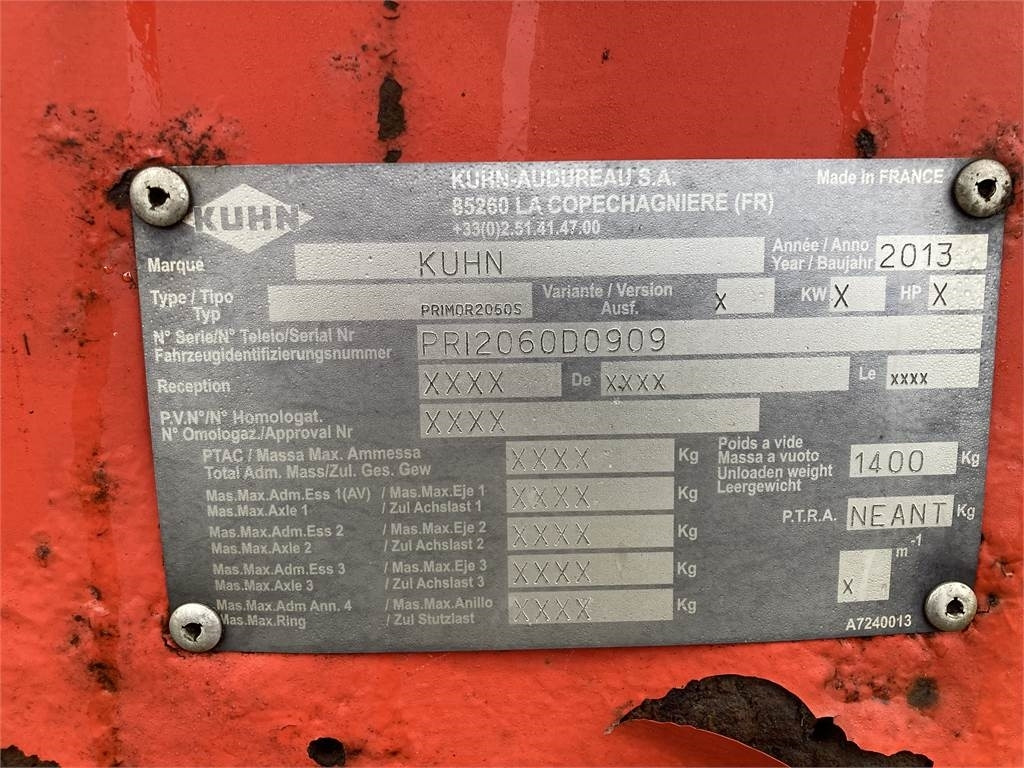 Kuhn PRIMOR 2060S halmstrøer - Equipamento de gado: foto 5 Kuhn PRIMOR 2060S halmstrøer - Equipamento de gado: foto 5