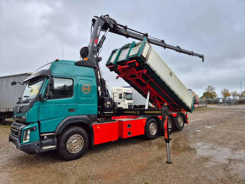 Volvo FMX 500 8x4 // HIAB X-HIPRO 262 EP-5 // 3-Tipper - Caminhão grua: foto 1 Volvo FMX 500 8x4 // HIAB X-HIPRO 262 EP-5 // 3-Tipper - Caminhão grua: foto 1