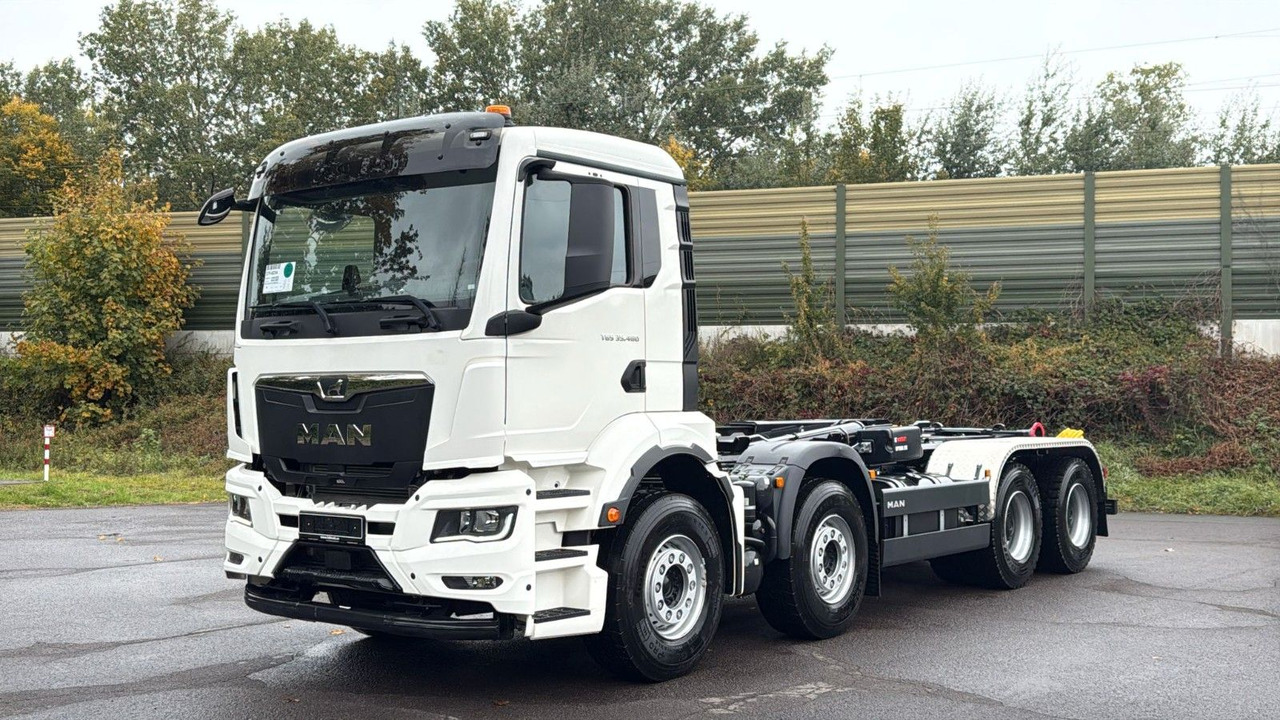 MAN TGS 35.480 8x4 Euro6e Hiab MultLift Abrollkipper - Caminhão polibenne, Caminhão grua: foto 1 MAN TGS 35.480 8x4 Euro6e Hiab MultLift Abrollkipper - Caminhão polibenne, Caminhão grua: foto 1