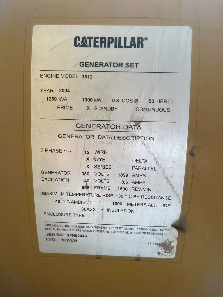 CATPILLAR 3512 - Ferramenta/ Equipamento: foto 4 CATPILLAR 3512 - Ferramenta/ Equipamento: foto 4