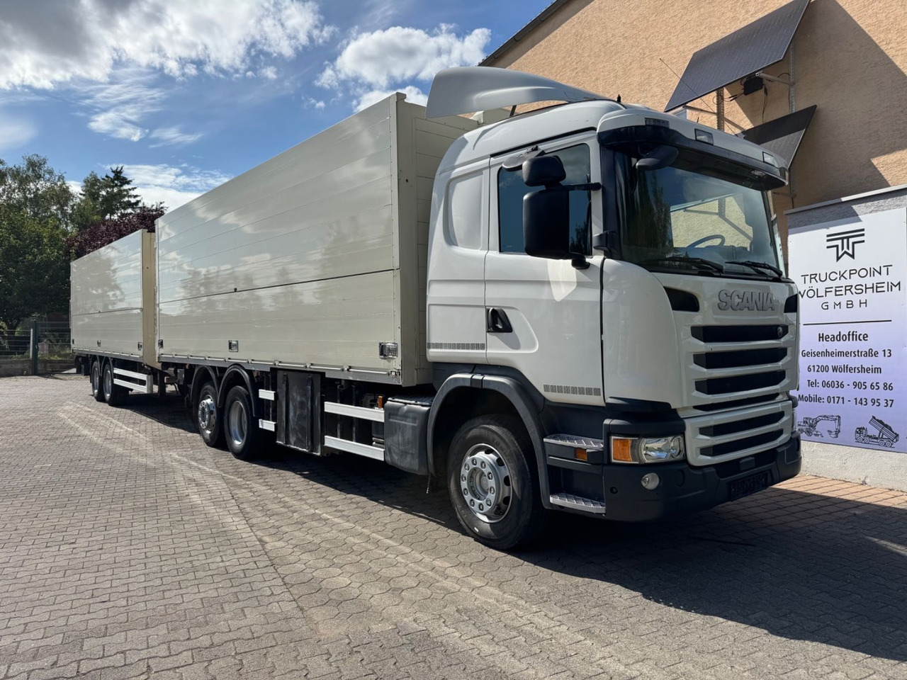 Scania G410/Lenk-Lift/2xLBW/inkl. Anhänger/Tüv-neu - Caminhão transporte de bebidas: foto 1 Scania G410/Lenk-Lift/2xLBW/inkl. Anhänger/Tüv-neu - Caminhão transporte de bebidas: foto 1
