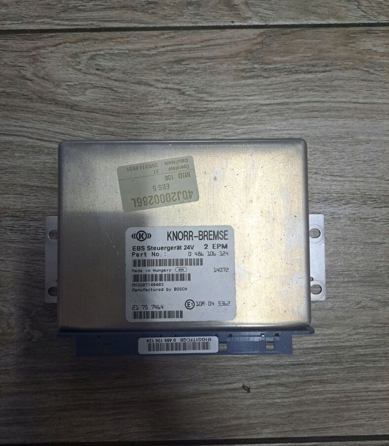 Knorr-Bremse STEROWNIK EBS RENAULT MIDLUM GAMA D VOLVO FL EURO6 - Centralina electrónica de Caminhão: foto 2 Knorr-Bremse STEROWNIK EBS RENAULT MIDLUM GAMA D VOLVO FL EURO6 - Centralina electrónica de Caminhão: foto 2