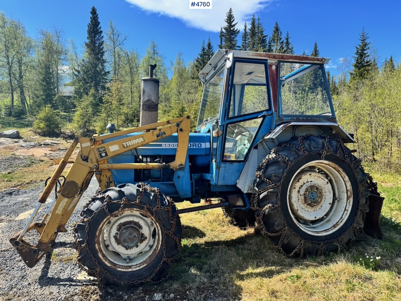 1978 Ford 6600 4x4 w/ Front Loader, Bucket, Twin Wheels and Winch. - Trator: foto 1 1978 Ford 6600 4x4 w/ Front Loader, Bucket, Twin Wheels and Winch. - Trator: foto 1