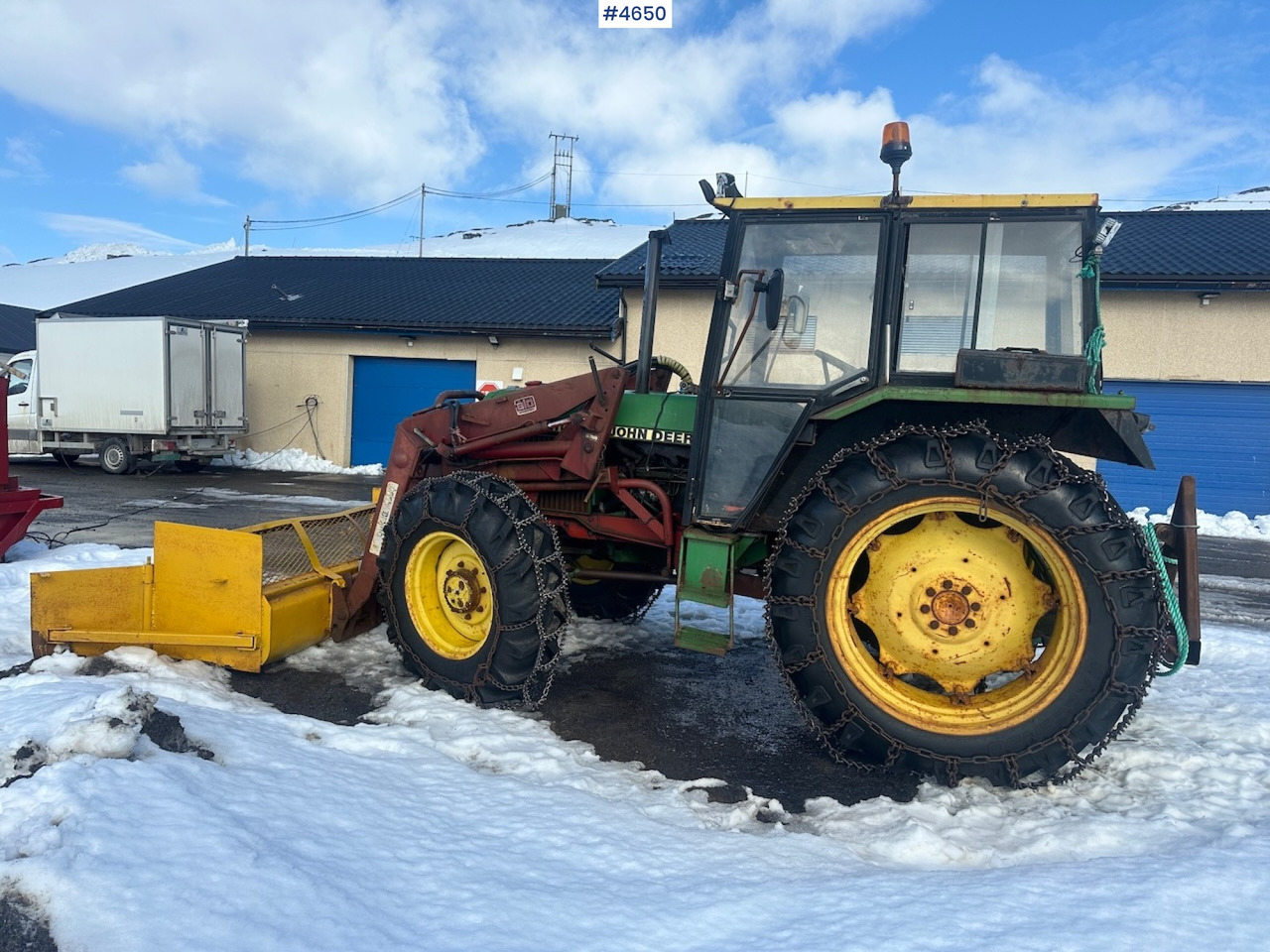 1981 John Deere 2040 w/ loader, triangle, snow blower, pallet forks and hydraulic unit. WATCH VIDEO. - Trator: foto 2 1981 John Deere 2040 w/ loader, triangle, snow blower, pallet forks and hydraulic unit. WATCH VIDEO. - Trator: foto 2