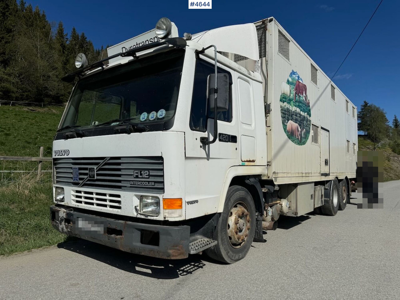 1997 Volvo FL12 6x2 Dyretransportbil - Caminhão transporte de gado: foto 2 1997 Volvo FL12 6x2 Dyretransportbil - Caminhão transporte de gado: foto 2
