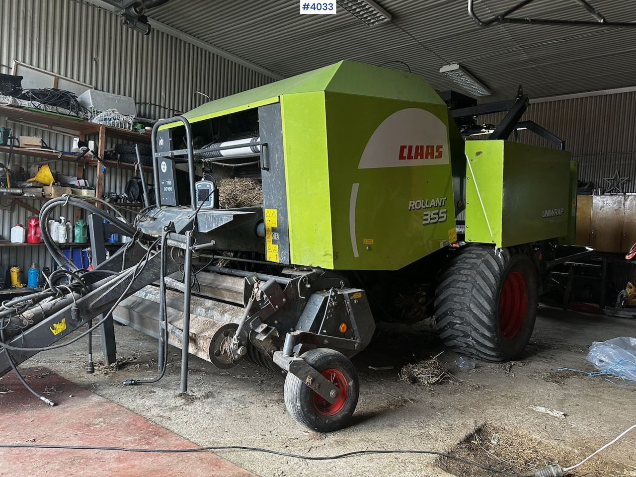 2008 Claas rollant 355 uniwrap round baler press - Máquina para produção de feno: foto 3 2008 Claas rollant 355 uniwrap round baler press - Máquina para produção de feno: foto 3
