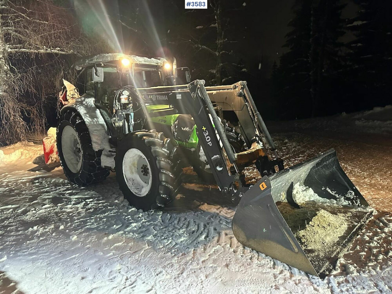 2008 Deutz-Fahr Agrofarm 100 traktor w/ Trima Front loader. See hours! - Trator: foto 1 2008 Deutz-Fahr Agrofarm 100 traktor w/ Trima Front loader. See hours! - Trator: foto 1