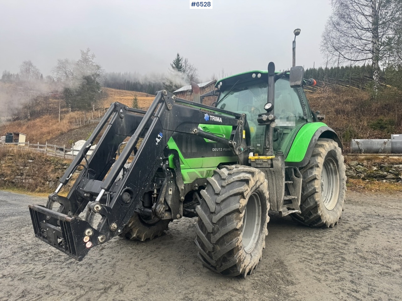 Trator 2015 Deutz-fahr 6180 Agrotron w/ Front loader and Front hydraulics. 4010 hours!: foto 12
