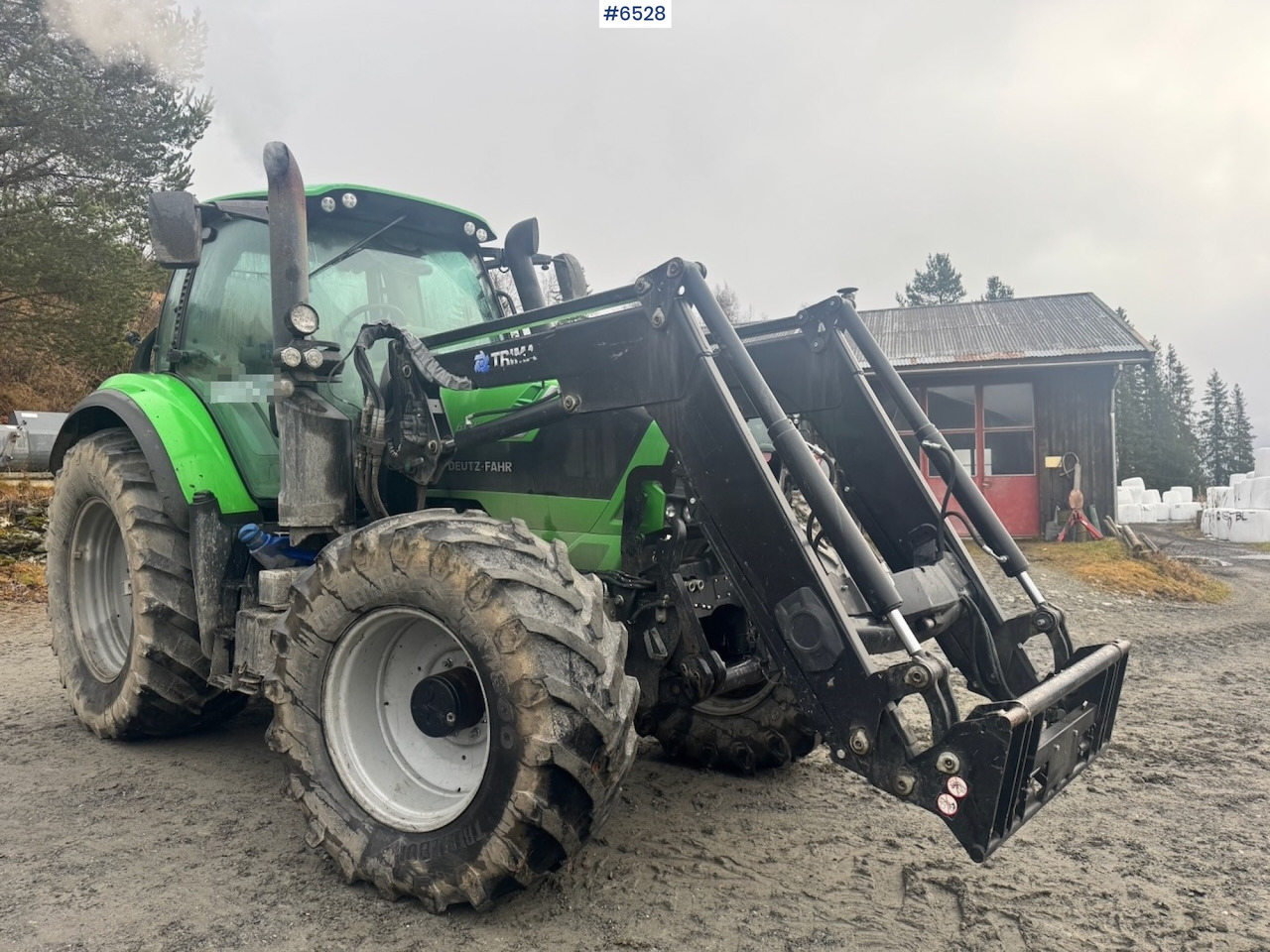 Trator 2015 Deutz-fahr 6180 Agrotron w/ Front loader and Front hydraulics. 4010 hours!: foto 9