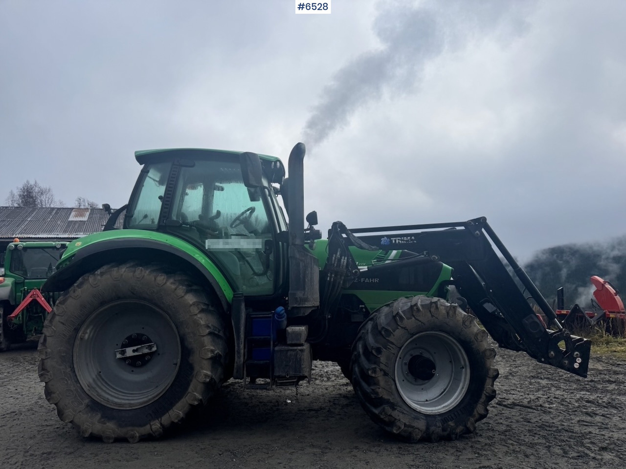 Trator 2015 Deutz-fahr 6180 Agrotron w/ Front loader and Front hydraulics. 4010 hours!: foto 8