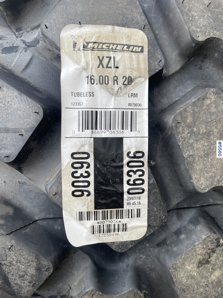 2018 Michelin XLZ 16.00 R20 Wheel Loader Tires - Pneu de Carregadeira: foto 4 2018 Michelin XLZ 16.00 R20 Wheel Loader Tires - Pneu de Carregadeira: foto 4