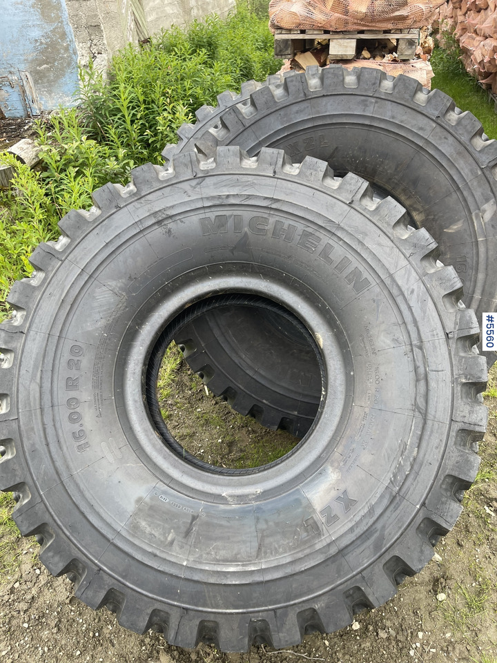 2018 Michelin XLZ 16.00 R20 Wheel Loader Tires - Pneu de Carregadeira: foto 1 2018 Michelin XLZ 16.00 R20 Wheel Loader Tires - Pneu de Carregadeira: foto 1