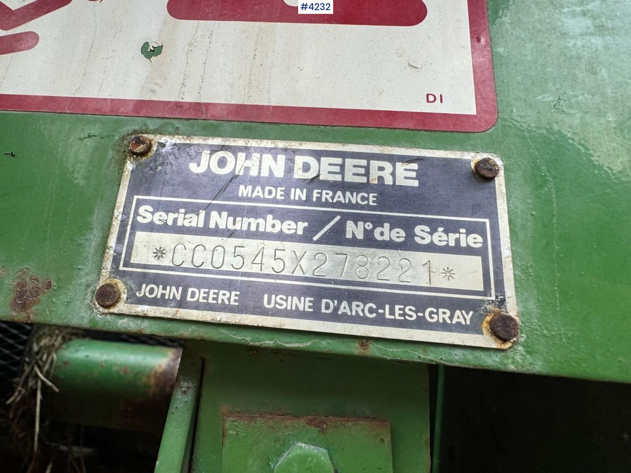 Locação de  John Deere 545 Round baler John Deere 545 Round baler: foto 19