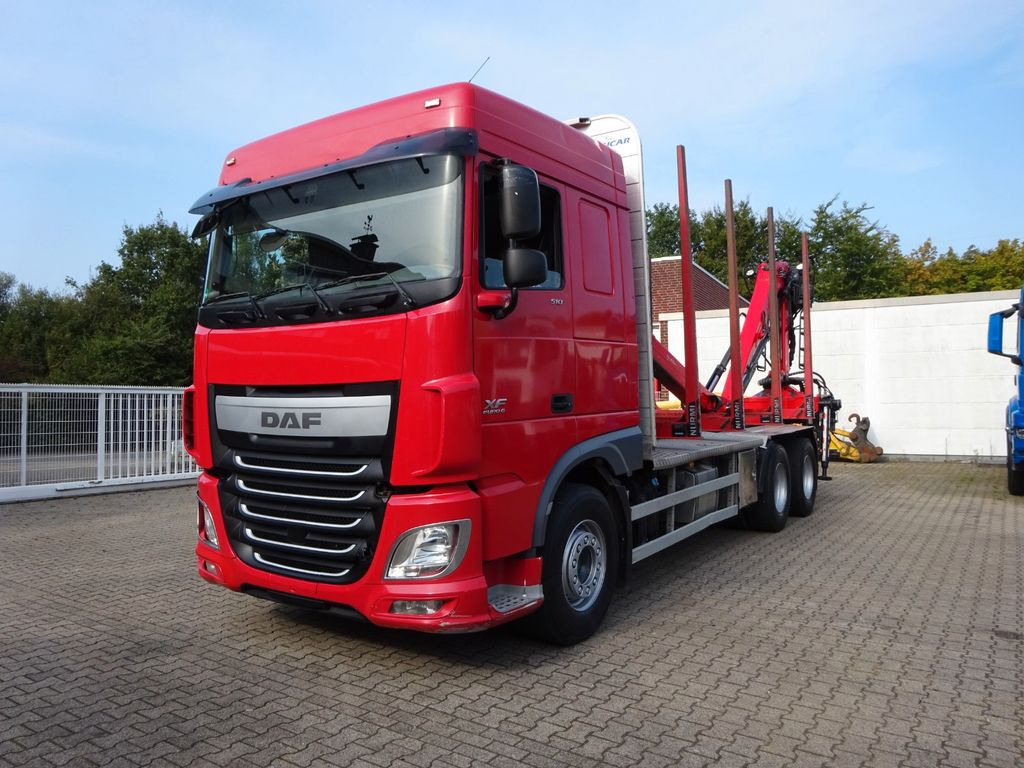 DAF XF 510 + EPSILON M120Z Holzheckladekran +Greifer - Caminhão florestal, Caminhão grua: foto 4 DAF XF 510 + EPSILON M120Z Holzheckladekran +Greifer - Caminhão florestal, Caminhão grua: foto 4