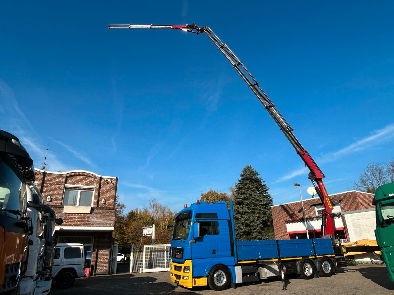 MAN 26.440 TGX Pritsche + PK 34002 + JIB Seilwinde - Caminhão grua: foto 1 MAN 26.440 TGX Pritsche + PK 34002 + JIB Seilwinde - Caminhão grua: foto 1