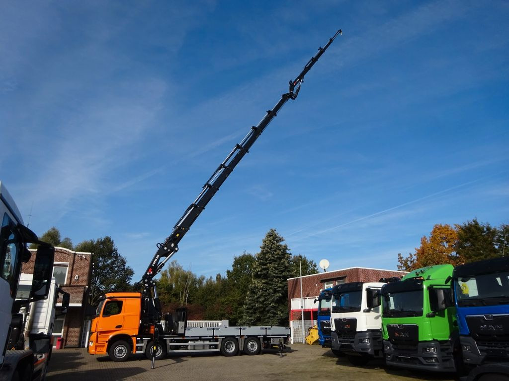 Mercedes-Benz 3751 Arocs Pritsche + HIAB 858 + JIB 8x2 - Caminhão grua, Camião de caixa aberta/ Plataforma: foto 5 Mercedes-Benz 3751 Arocs Pritsche + HIAB 858 + JIB 8x2 - Caminhão grua, Camião de caixa aberta/ Plataforma: foto 5
