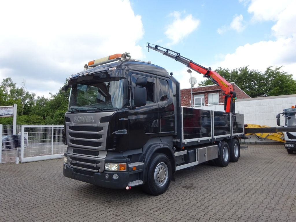 Scania R620 V8 Pritsche + PALFINGER 22002EH Kran - Caminhão grua, Camião de caixa aberta/ Plataforma: foto 3 Scania R620 V8 Pritsche + PALFINGER 22002EH Kran - Caminhão grua, Camião de caixa aberta/ Plataforma: foto 3