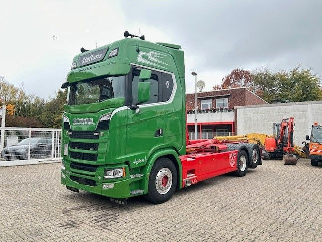 Scania S580 V8 MEILLER Abroller mit Lift+Lenkachse 6x2 - Caminhão polibenne: foto 3 Scania S580 V8 MEILLER Abroller mit Lift+Lenkachse 6x2 - Caminhão polibenne: foto 3