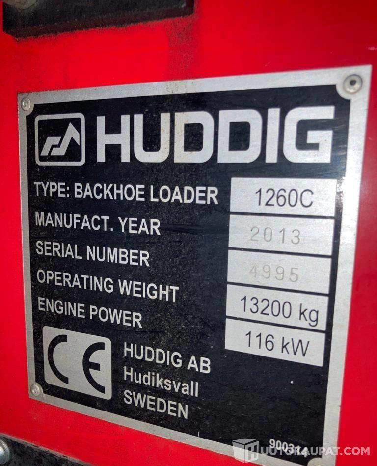 Máquina de construção Huddig 1260 C Kronos, 2014, 9 000 h Traktorikuormaaja, Kerava: foto 14