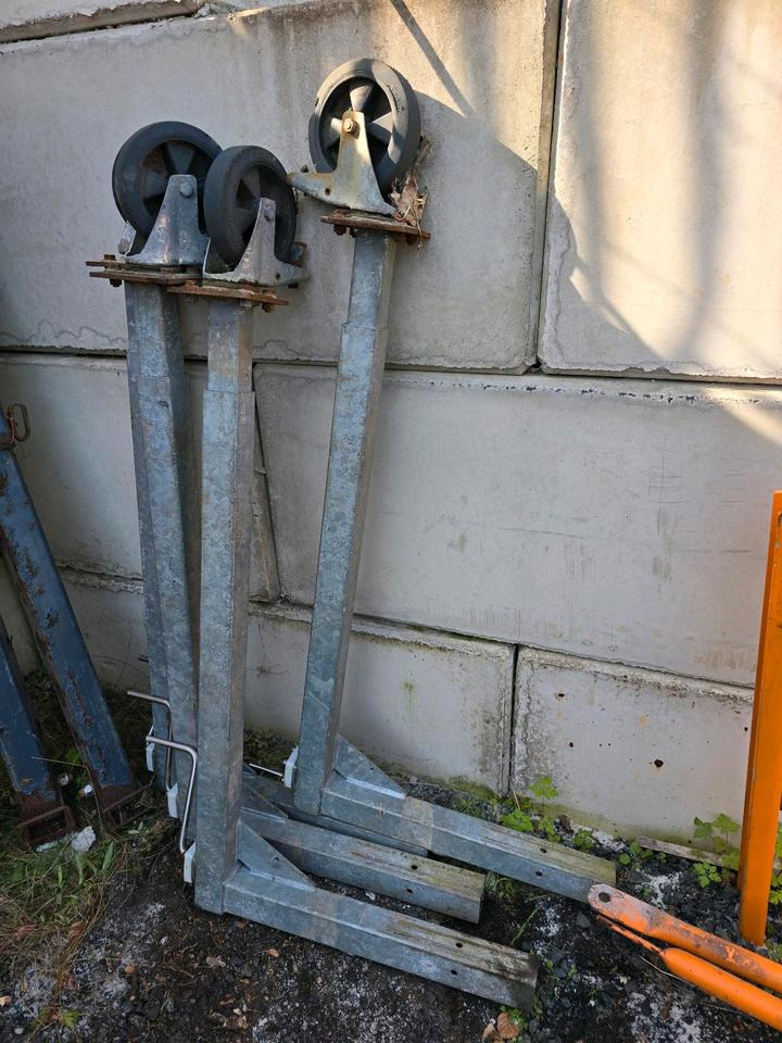 4x Stützen für Salzstreuer Container Wohnkabine Schmidt Epoke Gmeiner Salzsilo Streuautomat Winterdienst - Espalhador de areia/ Sal: foto 1 4x Stützen für Salzstreuer Container Wohnkabine Schmidt Epoke Gmeiner Salzsilo Streuautomat Winterdienst - Espalhador de areia/ Sal: foto 1