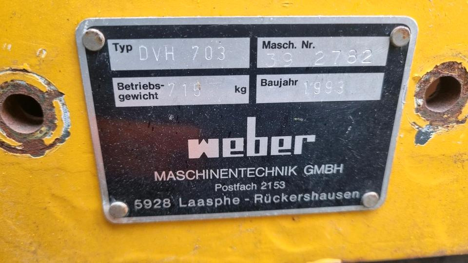 DVH 701 Weber Walze Glattmantel Walze Rüttelwalze Dublex Vibrationswalze Rüttelplatte Strassenwalze Plattenverdichter DVH 603 - Compactador pequeno de asfalto: foto 5 DVH 701 Weber Walze Glattmantel Walze Rüttelwalze Dublex Vibrationswalze Rüttelplatte Strassenwalze Plattenverdichter DVH 603 - Compactador pequeno de asfalto: foto 5