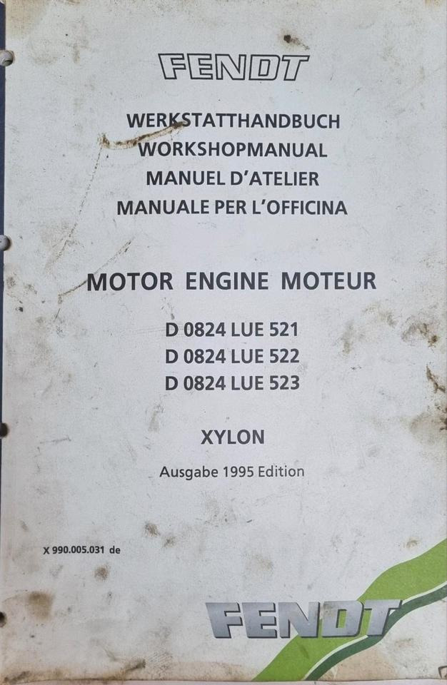Fendt Xylon Werkstatthandbuch Reperaturanleitung 500 510 515 512 Favorit Werkstattbuch Bedienungsanleitung - Peça universal de Máquina agrícola: foto 4 Fendt Xylon Werkstatthandbuch Reperaturanleitung 500 510 515 512 Favorit Werkstattbuch Bedienungsanleitung - Peça universal de Máquina agrícola: foto 4