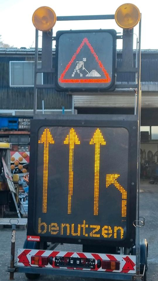 Equipamento de construção, Reboque Nissen VLT LED Verkehrsleittafel Verkehrsleitanhänger Verkehrssicherungsanhänger Leitanhänger Leittafel Baustellenabsicherung RSA21: foto 8