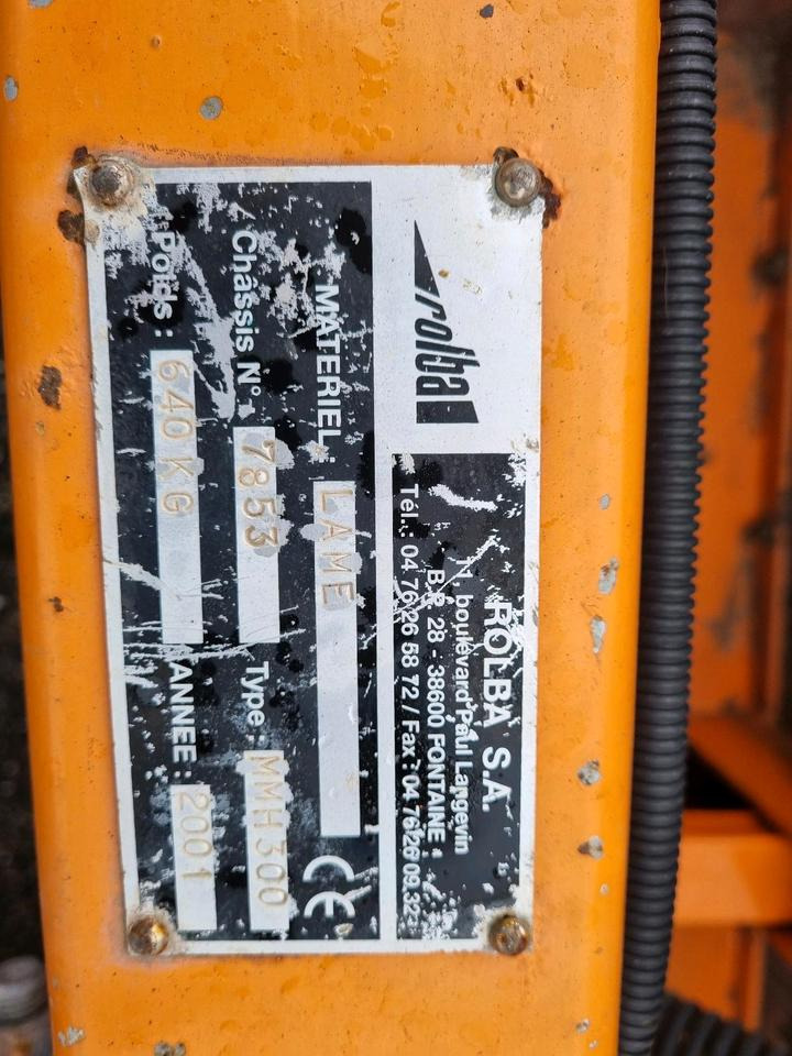 Rolba Schneepflug Schneeschild Scheeschieber Winterdienst Unimog Schmidt LKW Traktor 3m. - Lâmina limpa-neves: foto 5 Rolba Schneepflug Schneeschild Scheeschieber Winterdienst Unimog Schmidt LKW Traktor 3m. - Lâmina limpa-neves: foto 5