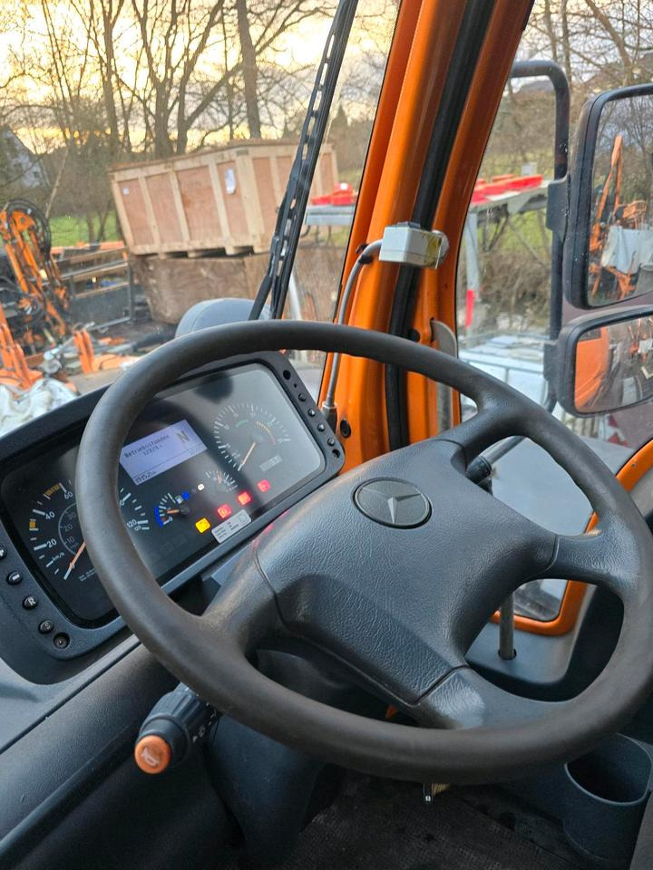 Caminhão basculante Unimog 405/12 U400 Bluetec 5 131000km  Mercedes-Benz Variopilot Hydrostat U300 500 U 400 Wechsellenkung: foto 8