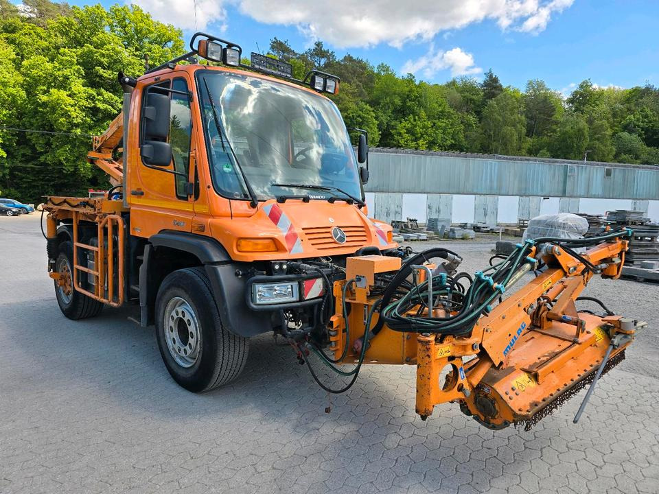 Unimog U400 405/12 6-Zylinder mit Mulag Böschungsmäher Böschungsmulcher Frontmäher Randstreifenmäher Mercedes-Benz U 400 300 500 - Veículo limpa-neves: foto 2 Unimog U400 405/12 6-Zylinder mit Mulag Böschungsmäher Böschungsmulcher Frontmäher Randstreifenmäher Mercedes-Benz U 400 300 500 - Veículo limpa-neves: foto 2