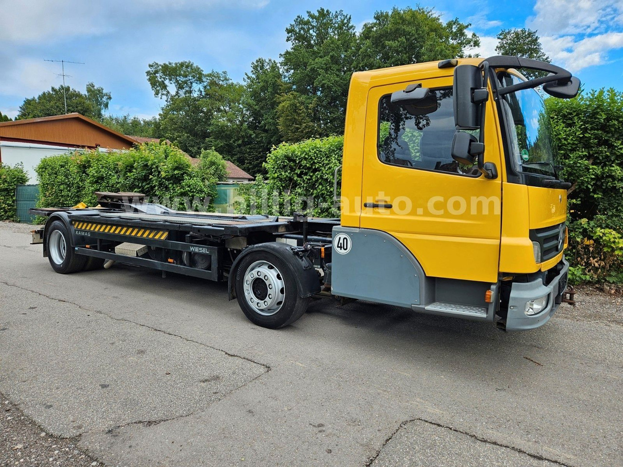 Mercedes-Benz Kamag * WBH 25 * Wiesel * Umsetzer * Sattelkupp. - Caminhão transportador de contêineres/ Caixa móvel: foto 3 Mercedes-Benz Kamag * WBH 25 * Wiesel * Umsetzer * Sattelkupp. - Caminhão transportador de contêineres/ Caixa móvel: foto 3