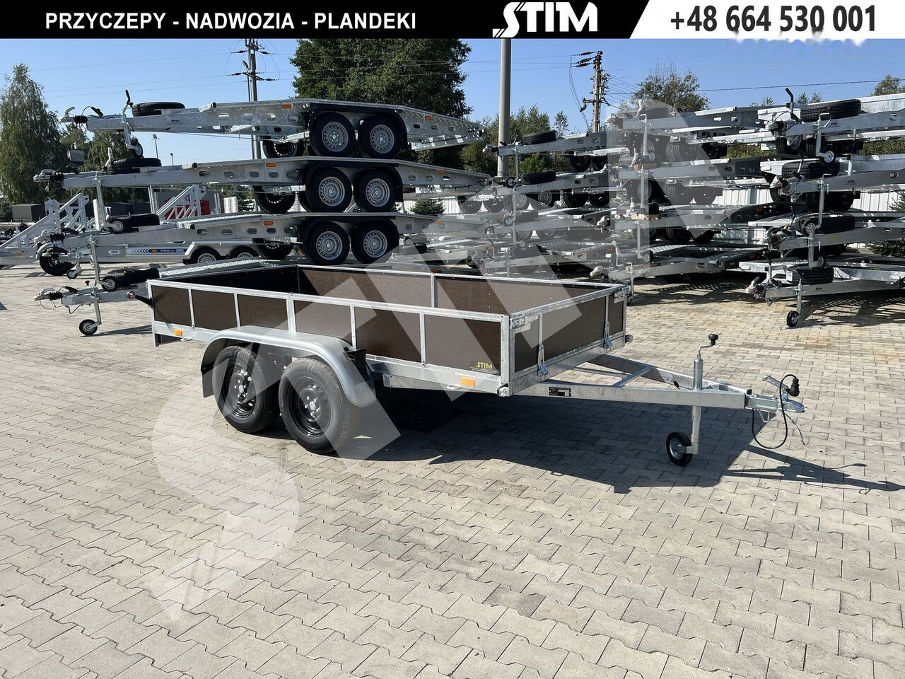 Stim S12-075/3415R + przednia burta otwierana + wzmocnienia ramy - Reboque para carros: foto 1 Stim S12-075/3415R + przednia burta otwierana + wzmocnienia ramy - Reboque para carros: foto 1
